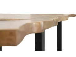 BORDA TUDO. CM 180X90X77-COMPRIMENTO TOTAL 280 (MADEIRA MANGA) Castanho