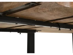BORDA TUDO. CM 180X90X77-COMPRIMENTO TOTAL 280 (MADEIRA MANGA) Castanho