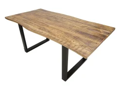 BORDA TUDO. CM 180X90X77-COMPRIMENTO TOTAL 280 (MADEIRA MANGA) Castanho