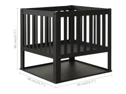 vidaxl Braseira 40x40x40 cm aço^ Lareira