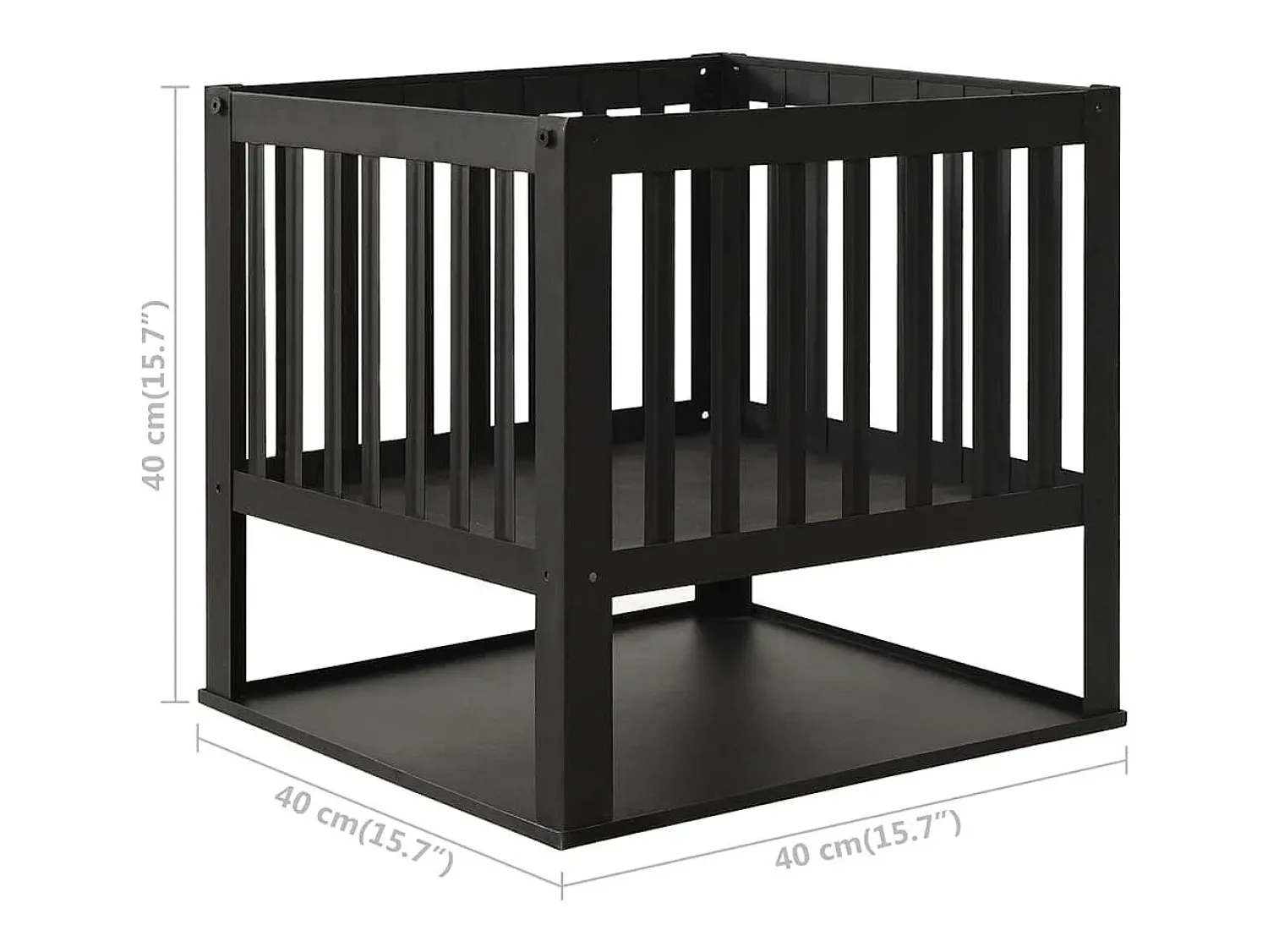 vidaxl Braseira 40x40x40 cm aço^ Lareira