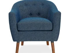 Poltrona|Dorel Home Brie | Cadeira de apoio em linho Azul