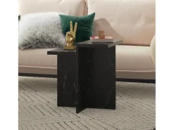 CosmoLiving by Cosmopolitan Brielle | Mesa de centro com aspeto de mármore^ Mesa De Apoio