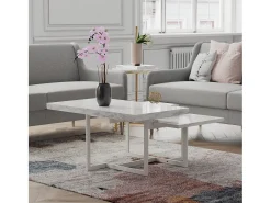 Mesa De Centro*CosmoLiving by Cosmopolitan Brielle | Mesa de Centro em Mármore Branco