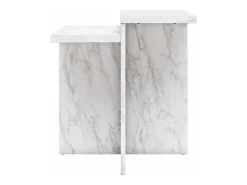 Mesa De Apoio*CosmoLiving by Cosmopolitan Brielle | Mesa de centro em Marble Look White Branco