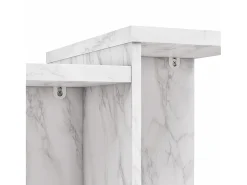 Mesa De Apoio*CosmoLiving by Cosmopolitan Brielle | Mesa de centro em Marble Look White Branco