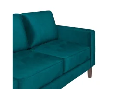 Sofá*Dorel Home Brynn | Sofá de 3 lugares em Veludo Verde