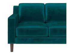 Sofá*Dorel Home Brynn | Sofá de 3 lugares em Veludo Verde