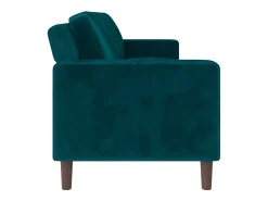 Sofá*Dorel Home Brynn | Sofá de 3 lugares em Veludo Verde