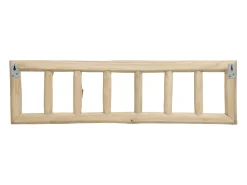 Cabide De Pé|Vente-unique Cabide 6 ganchos em madeira de teca - C70 x L11 x A20 cm - Cor: natural - LIPALIA Natural claro
