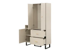 Móvel De Entrada* Cabide - roupeiro com 2 gavetas e 3 portas - arrumação aberta Bege