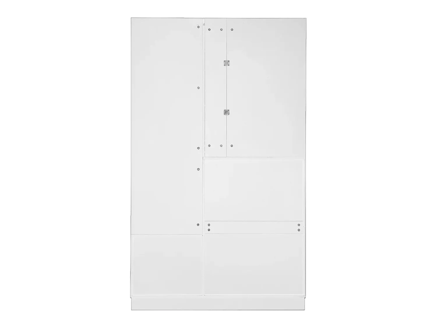 Móvel De Entrada|Hauss Spole Cabide com espelho, sapateira e banco - Móvel para hall de entrada 110x33x185,5 cm Branco