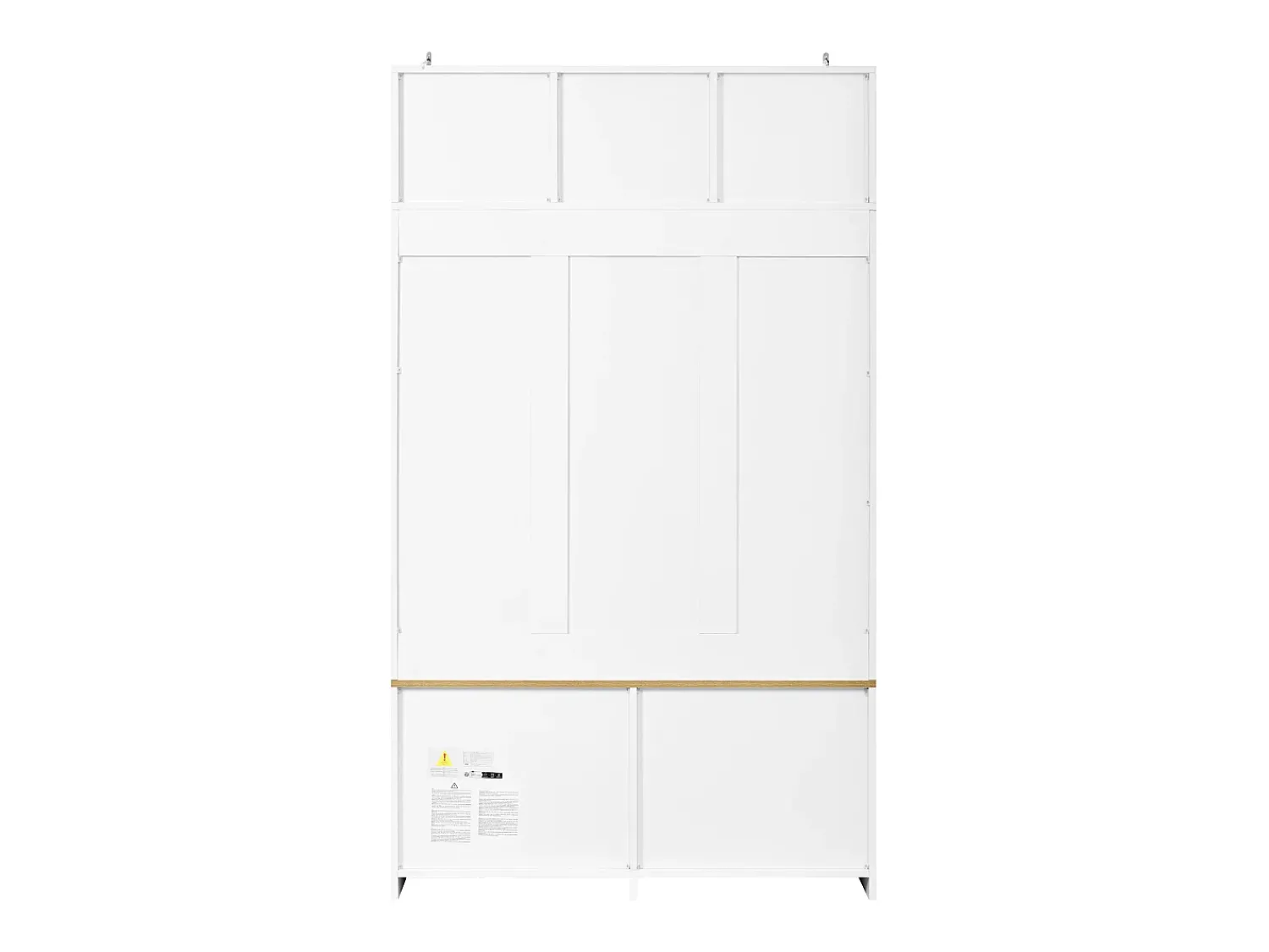 Móvel De Entrada*Hauss Spole Cabide para hall de entrada com banco, 4 ganchos e 2 portas, 105×40×180 cm Branco