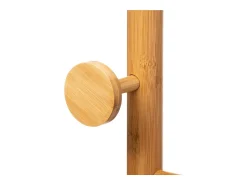 Discount Five Cabide com 8 cabides de bambu, 175 cm Castanho