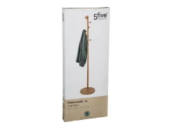 Discount Five Cabide com 8 cabides de bambu, 175 cm Castanho