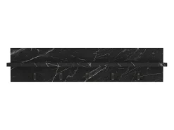 Cabide De Pé*Helloshop26 Cabide com 10 ganchos 80 x 13 x 18 cm efeito mármore 03_0008170 Preto