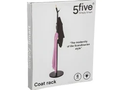 Cabide De Pé*Five Cabide de metal , 6 cabides, 176 cm Preto