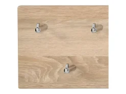 Cabide De Pé*Casa Vital Cabide de parede - MDF - - JANI 3, 7 ganchos Castanho
