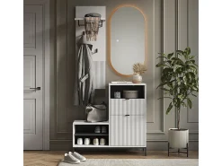 Cabide De Pé|Vicco Cabide de parede 43x27x120 eliza Branco