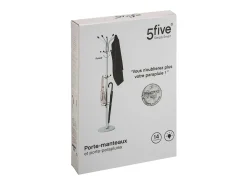 Five Cabide Giratório com 14 Ganchos em Metal e Mármore H 182 cm^ Cabide De Pé