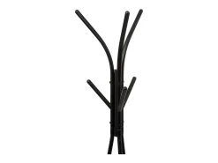 Clearance Five Cabide Jano com 6 ganchos e 2 prateleiras, estilo industrial, , 175 cm Preto