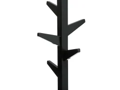 Cabide De Pé|Five Cabide N'Modul com 8 hastes e porta, carvalho/preto, 35x159 cm Castanho
