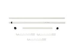 New Helloshop26 Cabide telescópico com altura ajustável 110 - 305 cm 03_0003506 Branco