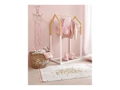 Cabide De Pé*Atmosphera for Kids Cabideiro Infantil Casa 3 Barras -Carvalho 60 cm Branco