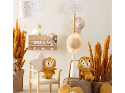 Cabide De Pé|Atmosphera for Kids Cabideiro infantil em forma de nuvem, 35 cm, melamina, e design em carvalho Branco