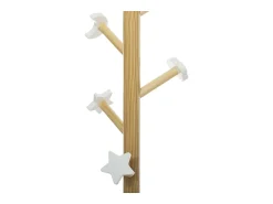 Cabide De Pé|Atmosphera for Kids Cabideiro infantil em forma de nuvem, 35 cm, melamina, e design em carvalho Branco