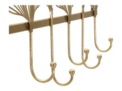 Cabide De Pé* Cabides de Parede Folha 8, Ouro, 66,2x6x26,3 cm, Kendra Home Dourado