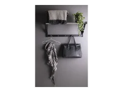 Cabide De Pé| Cabides de Parede Padova, , 78x32x34 cm, Kendra Home Preto