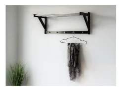 Cabide De Pé| Cabides de Parede Padova, , 78x32x34 cm, Kendra Home Preto