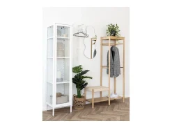 Outlet Cabides de Parede Trento, , 30x3x82 cm, Kendra Home Branco