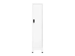 Móvel De Entrada*vidaxl Cacifo 38x45x180 cm aço Branco