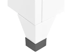 Móvel De Entrada*vidaxl Cacifo 38x45x180 cm aço Branco