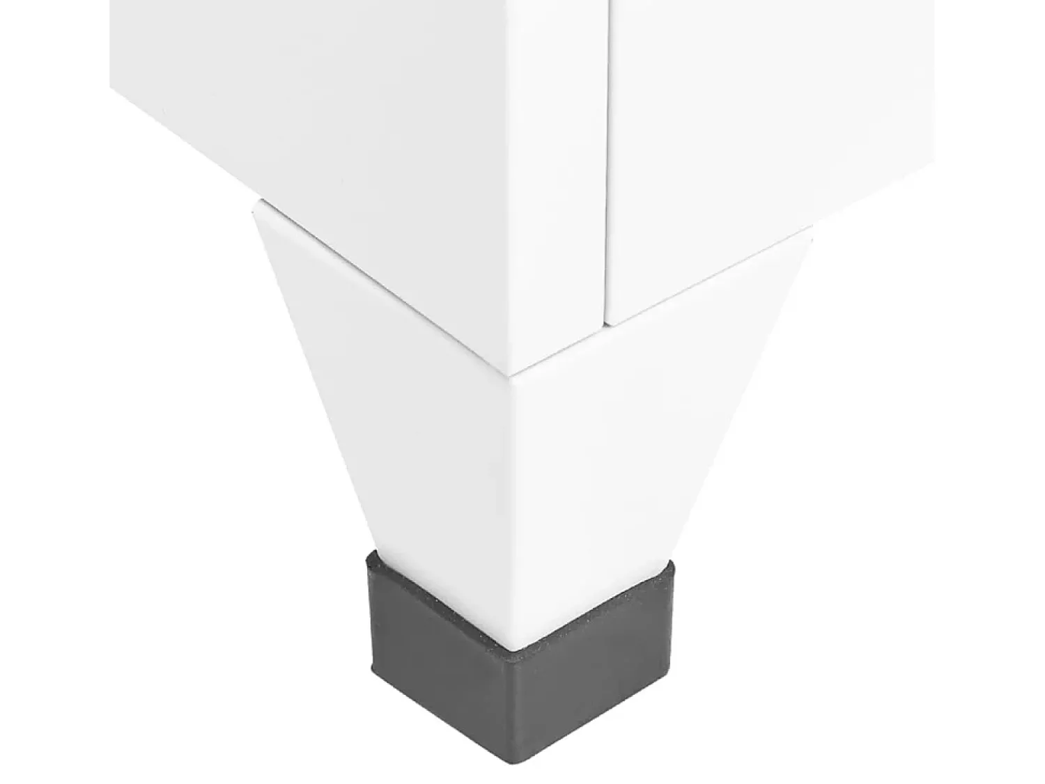 Móvel De Entrada*vidaxl Cacifo 38x45x180 cm aço Branco
