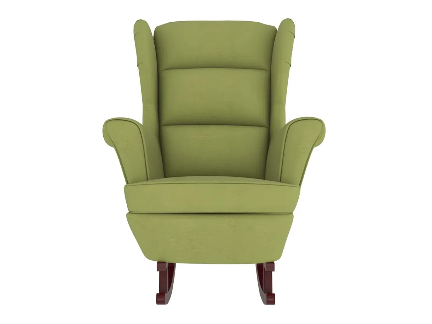 Poltrona* Cadeira baloiço c/ pernas de metal e banco veludo -claro PT997564 Verde
