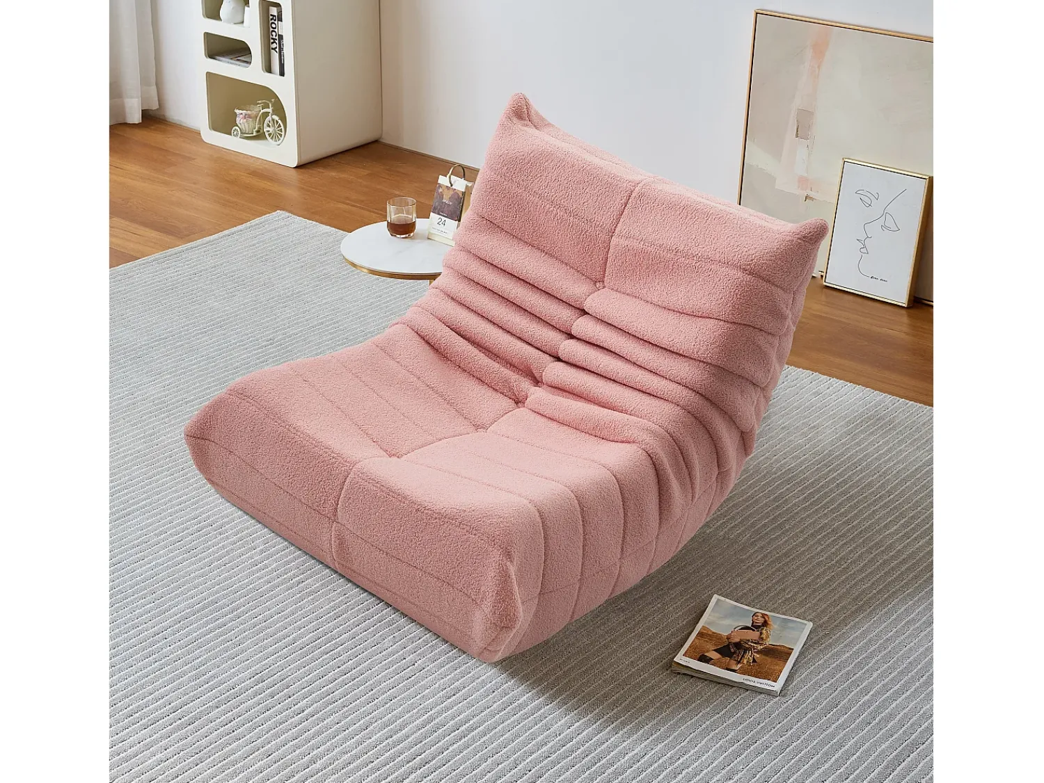Cadeira Bean Bag - Espuma de alta densidade - Sofá Bean Bag - Cadeira de sala - Veludo -^ Poltrona