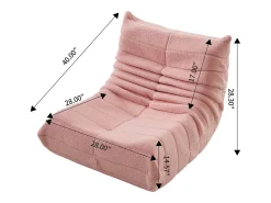 Cadeira Bean Bag - Espuma de alta densidade - Sofá Bean Bag - Cadeira de sala - Veludo -^ Poltrona