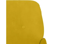Poltrona|vidaxl Cadeira c/ apoio de braços 62x79x79 cm veludo Amarelo
