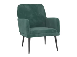 Poltrona| Cadeira c/ apoio de braços 62x79x79 cm veludo -escuro PT426945 Verde
