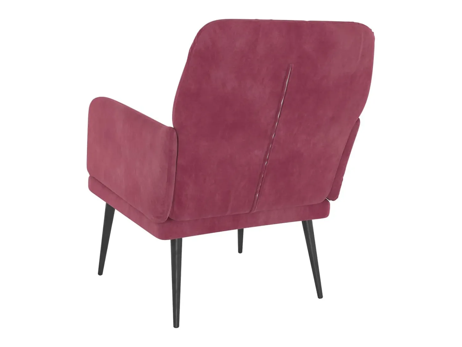 Cadeira c/ apoio de braços 62x79x79 cm veludo tinto PT593150^ Poltrona
