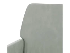 vidaxl Cadeira c/ apoio de braços 62x79x79 veludo -claro^ Poltrona