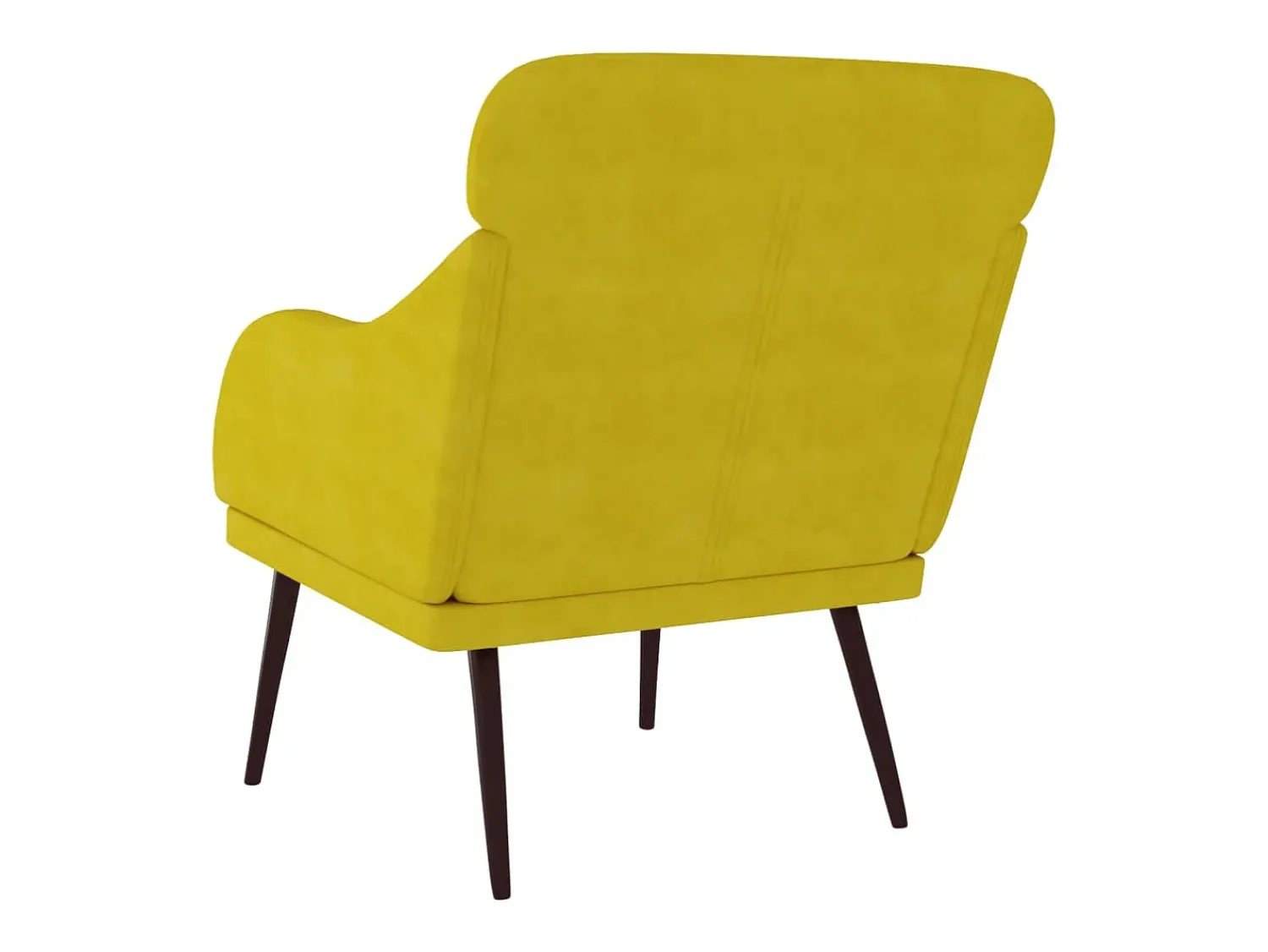 Poltrona| Cadeira c/ apoio de braços 63x76x80 cm veludo PT260164 Amarelo
