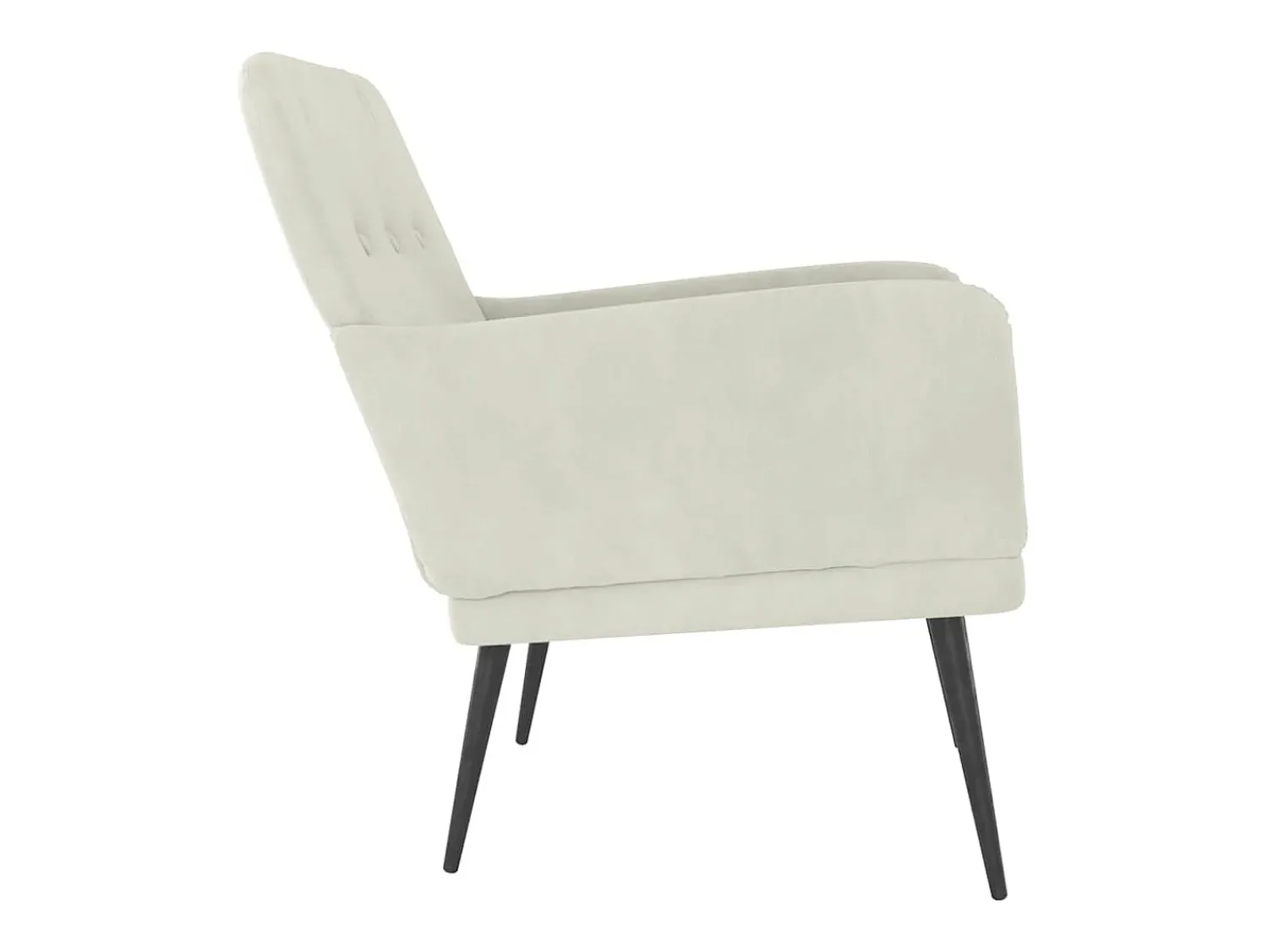 vidaxl Cadeira c/ apoio de braços 62x79x79 cm veludo cor^ Poltrona