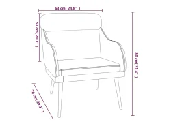 New vidaxl Cadeira c/ apoio de braços 63x76x80 cm veludo -escuro Verde