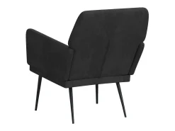 Discount vidaxl Cadeira c/ apoio de braços 62x79x79 cm veludo Preto
