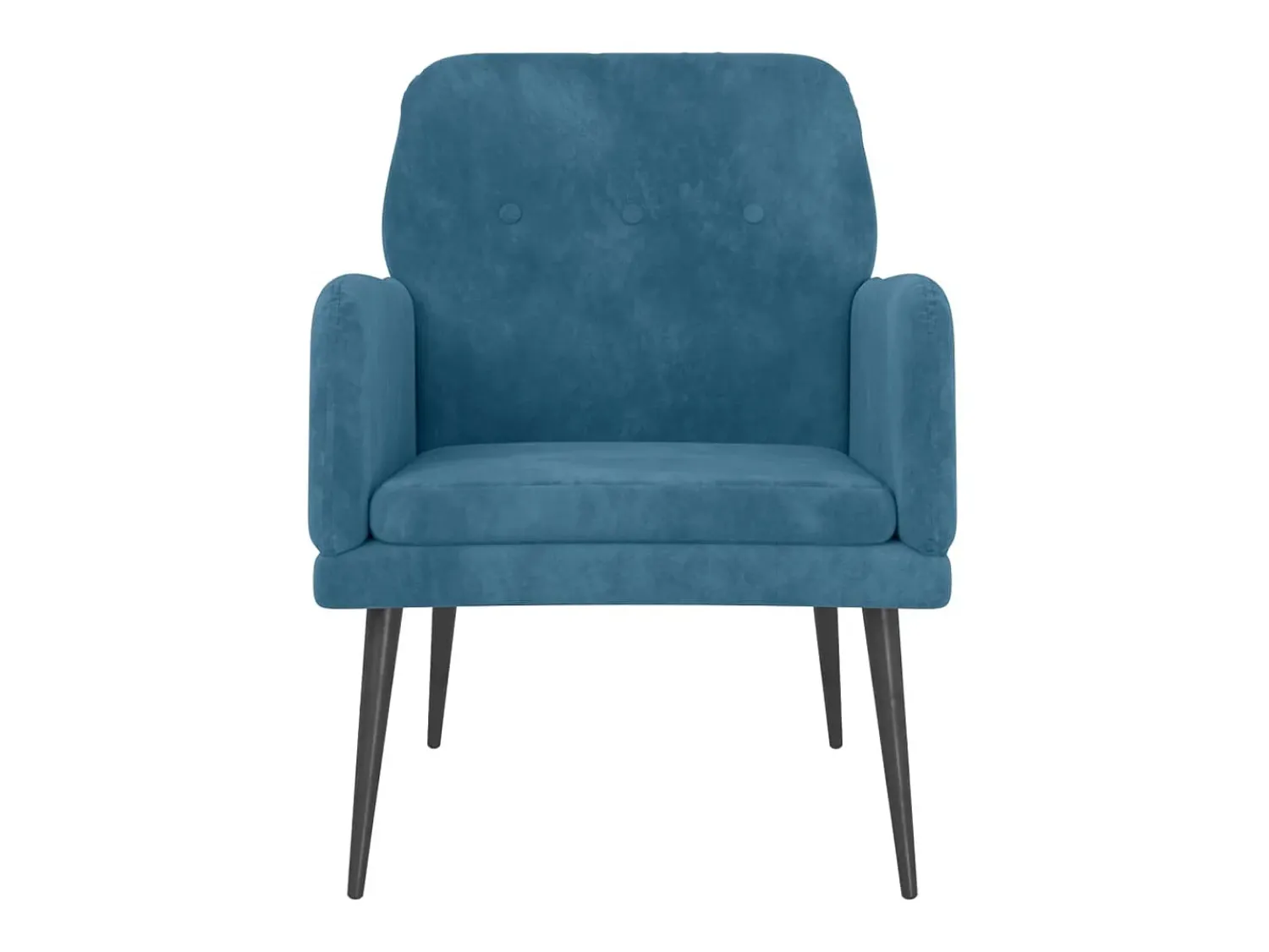 Best Cadeira c/ apoio de braços 62x79x79 cm veludo PT892613 Azul