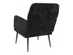 Online Cadeira c/ apoio de braços 62x79x79 cm veludo PT654304 Preto